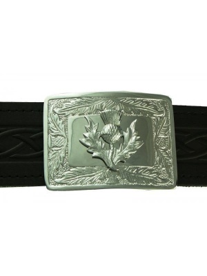 Boucle Celtique Des Montagnes De Chardon De Noeud Pour La Ceinture De Kilt
