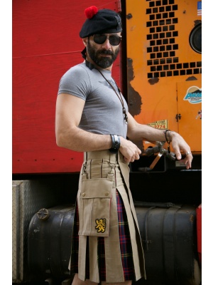 Kilt Hybride Deluxe – Tartan À Carreaux Plissé