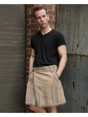 Kilt en cuir bavarois