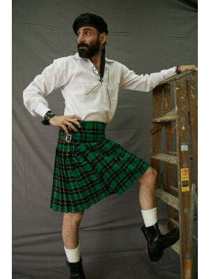 Kilt de chasse Wallace tartan