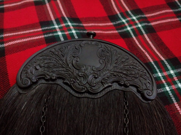 Escarcelle Noir De Kilt De Cheveux De Cheval