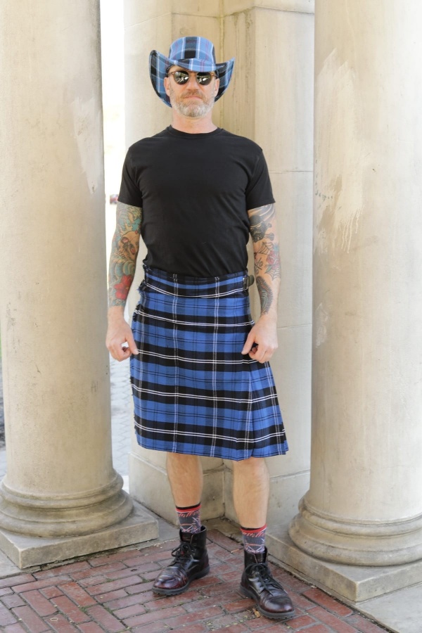 BLUE RAMSAY TARTAN KILT