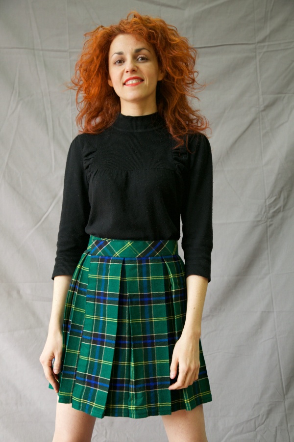 Kilt plissé par boîte pour la femme fabuleuse