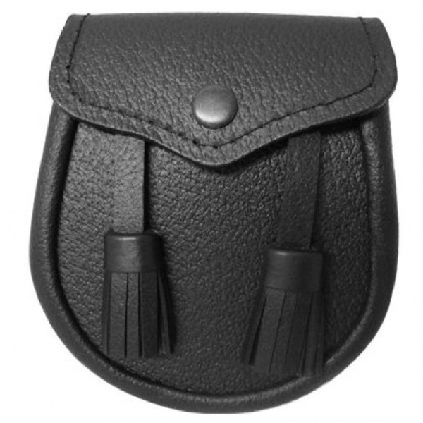 L'escarcelle En Cuir Granuleux Des Garçons Avec Deux Glands - Ceinture Gratuite D'escarcelle