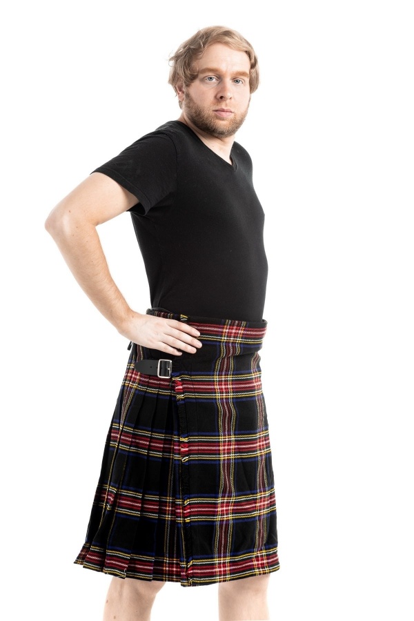 Black Stewart Tartan Kilt