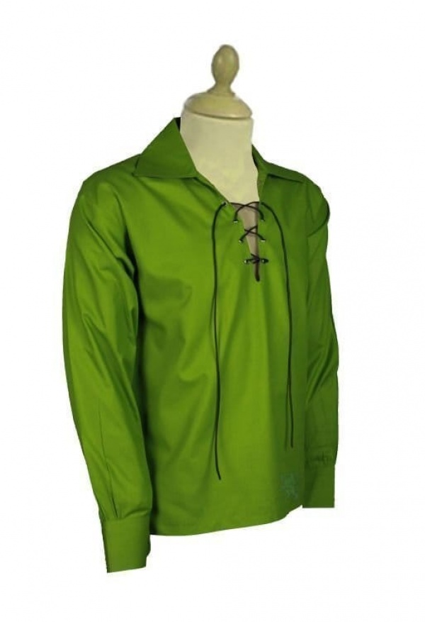 Basil Green Ghillie Kilt Shirt - A Annoncé