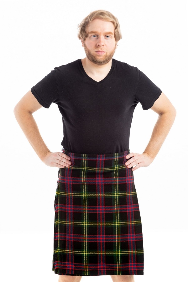 Kilt de Tartan Noir Décent