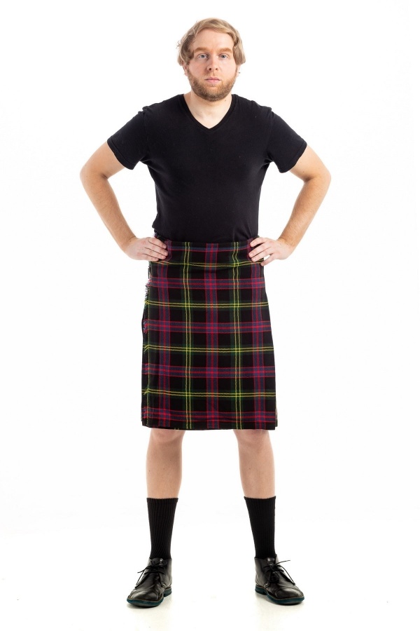 Kilt de Tartan Noir Décent