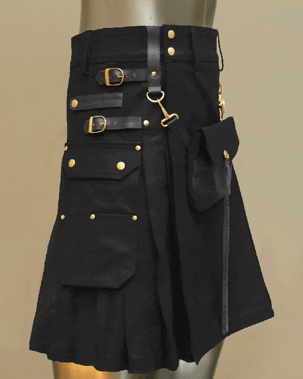 Kilt En Cuir Celtique Avec Sporran En Cuir