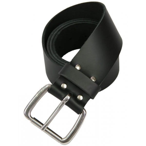 Plaine De Service En Cuir Noire De Ceinture De Kilt