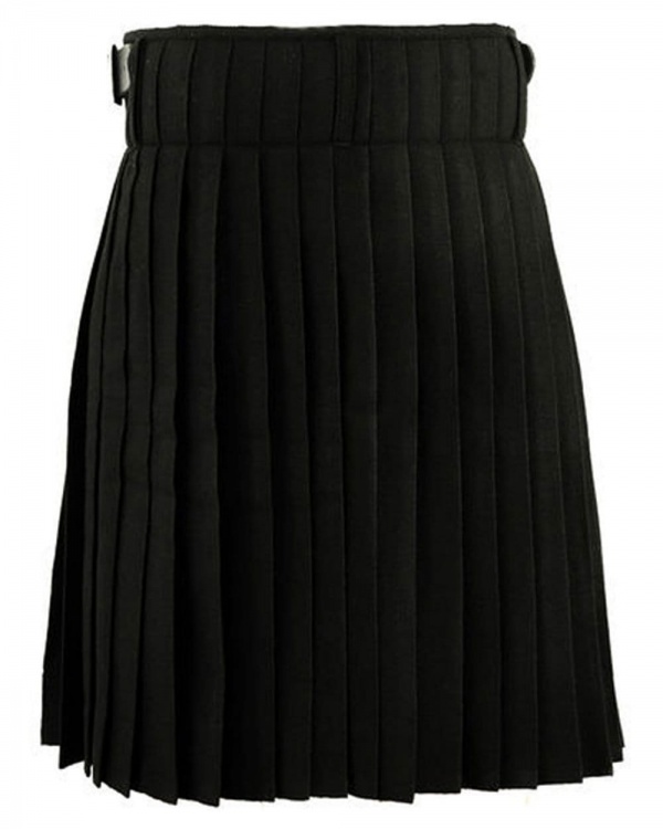 Kilt Noir En Tartan
