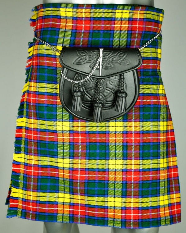 Vue face de kilt tartan Buchanan