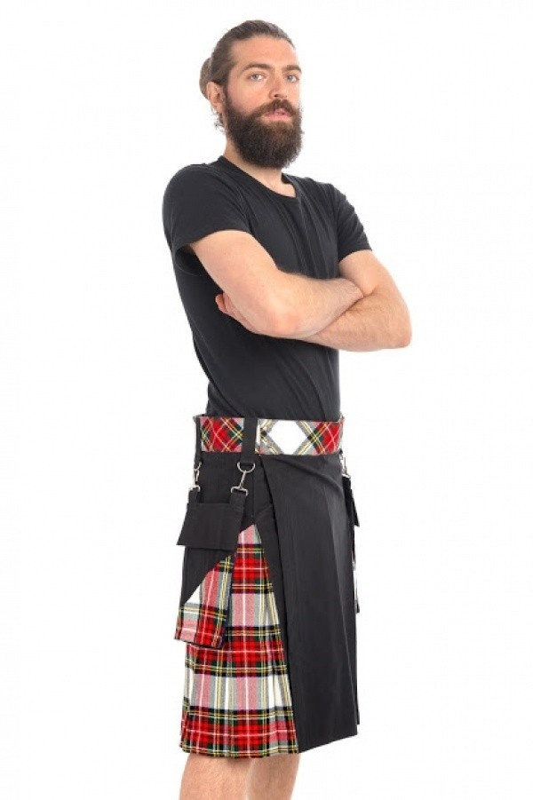 CLASSIC STYLE STEWART TARTAN HYBRID KILT