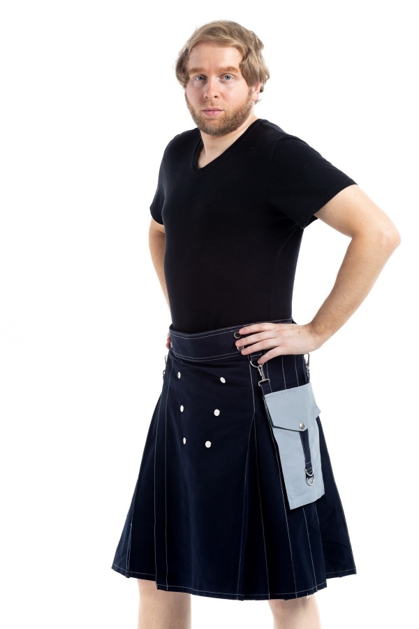 Kilt À Contraste Pour Hommes Royaux