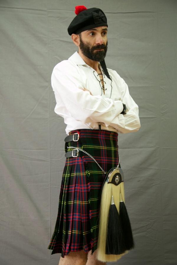 Kilt de Tartan Noir Décent