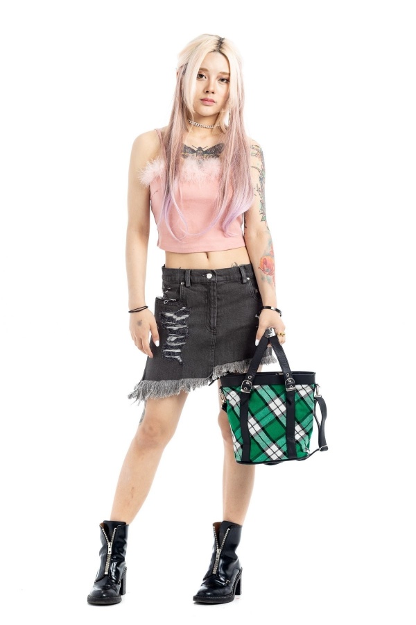 Denim Kilt For Stylish Women