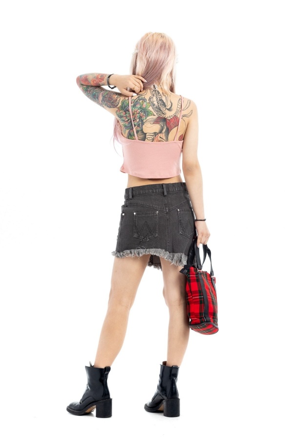 Denim Kilt For Stylish Women