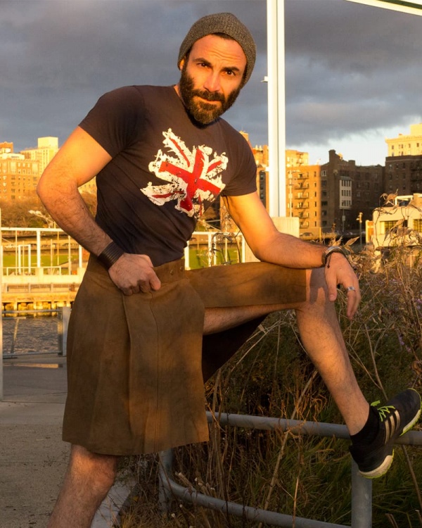 Kilt En Cuir Gothique Double Face