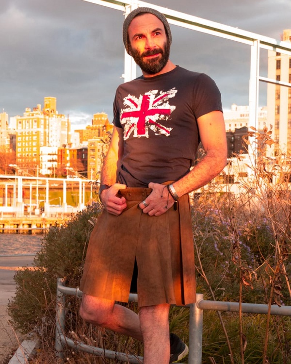 Kilt En Cuir Gothique Double Face