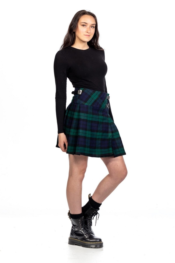 Mini Kilt En Tartan Pour Femmes Élégantes