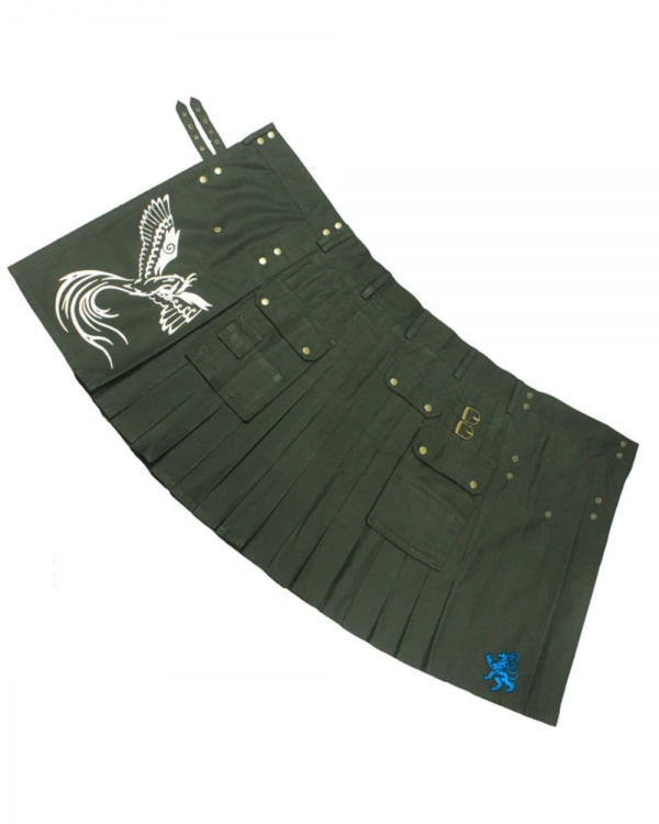 Kilt Imprimé À L’avan Tapron Pour Les Hommes À La Mode