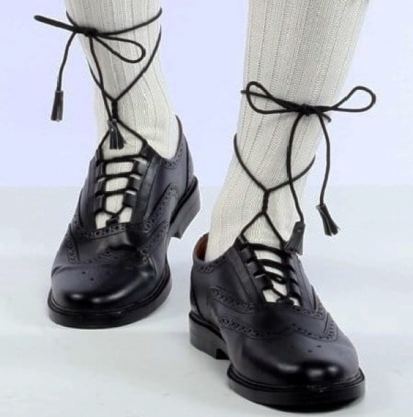 Cuir Véritable Pride Ghillie Brogues Traditionnel 