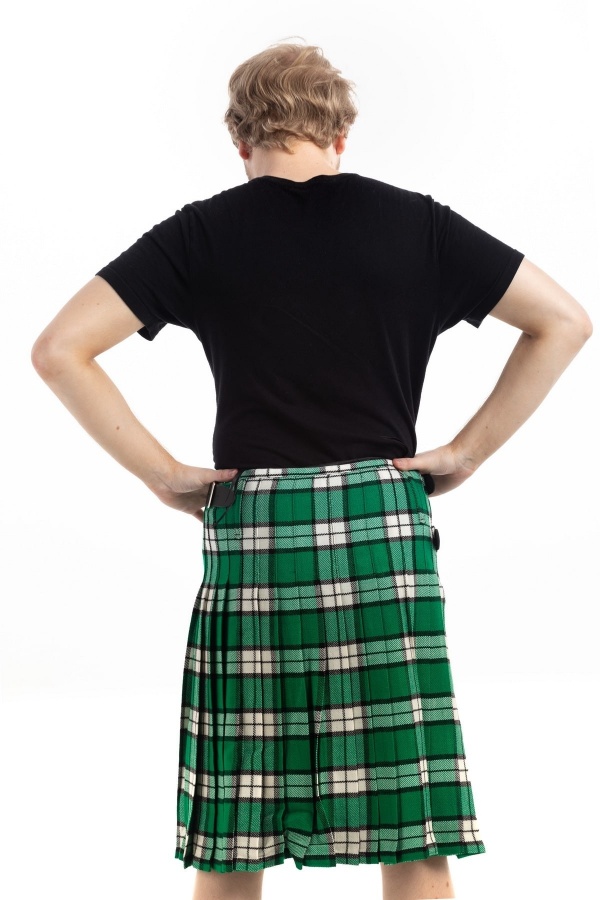 Kilt Moderne De Couleur Verte Fait En Longniddry