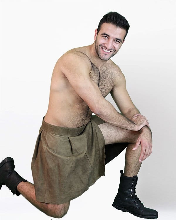 Kilt En Cuir Gothique Double Face