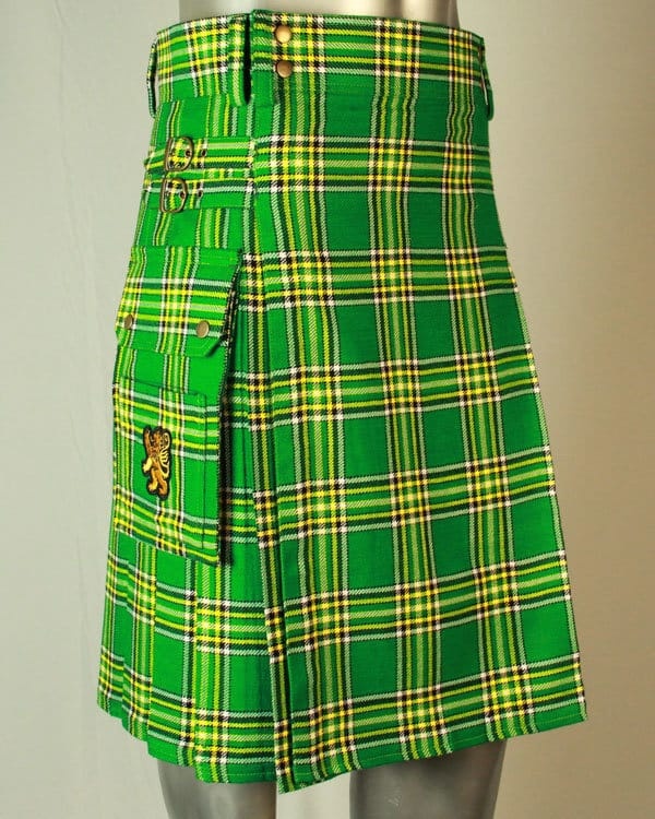 Kilt Contemporain En Tartan Irlandais