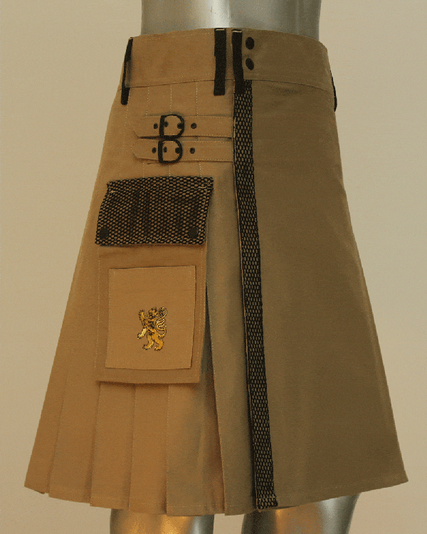 khaki Net Pocket Kilt