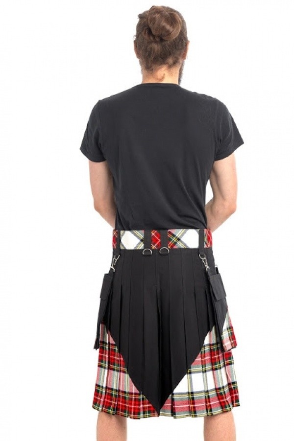 CLASSIC STYLE STEWART TARTAN HYBRID KILT