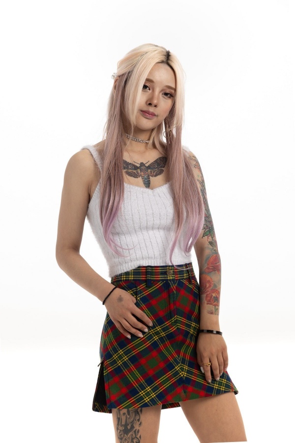 jupe tartan femme