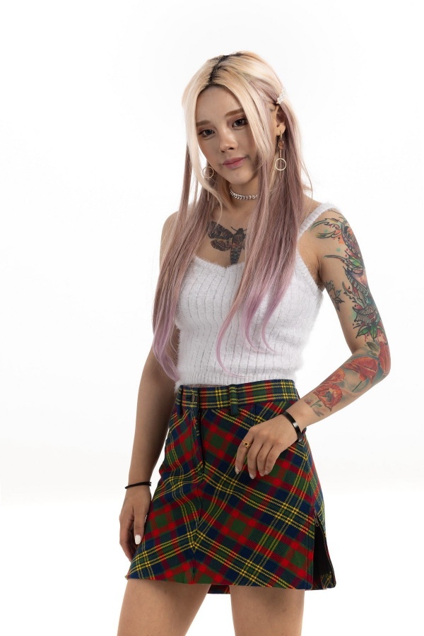 jupe tartan femme