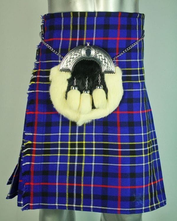 Kilt bleu de tartan