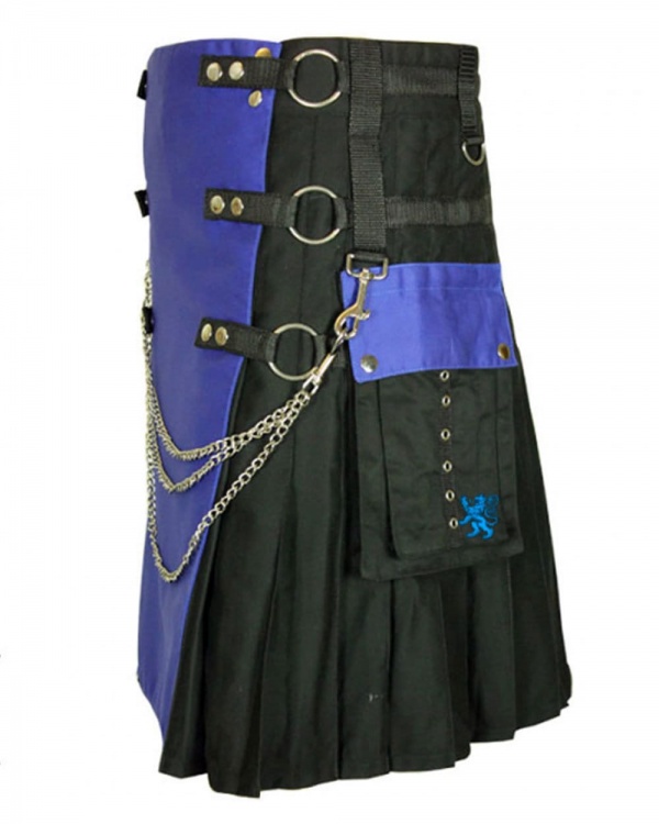Kilt De Mode Avec Tablier Et Poches Multi Couleur