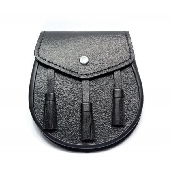 Escarcelle Occasionnel En Cuir Noir Simple De Jour