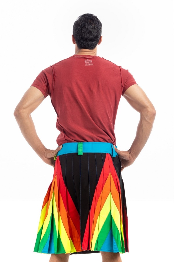 RAINBOW KILT FOR STYLISH MAN