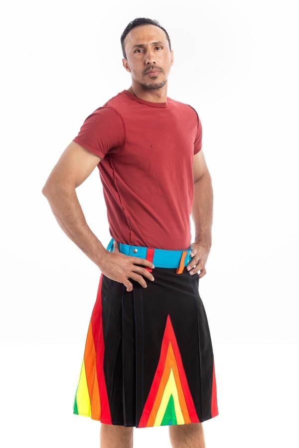 RAINBOW KILT FOR STYLISH MAN