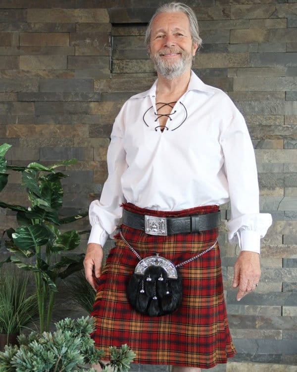 Kilt Contemporain En Tartan Rourke Frew