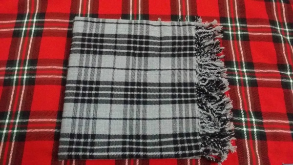 Gray Tartan Kilt For Baby