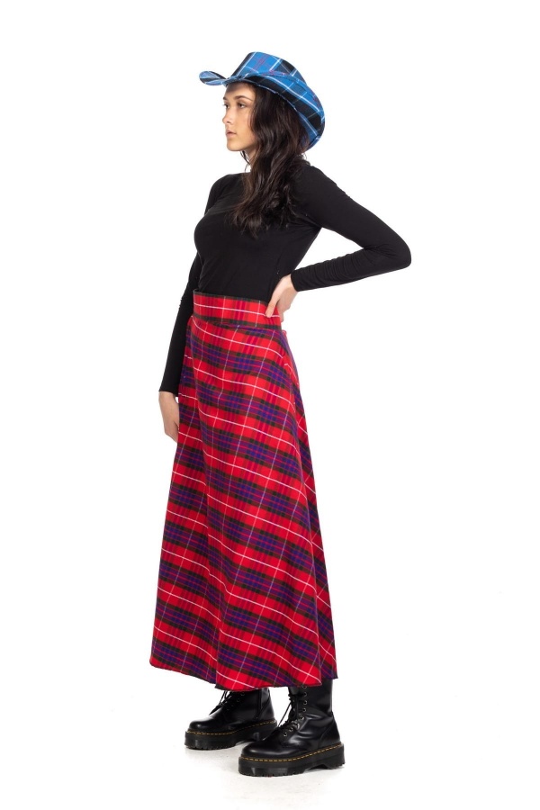 Tartan Maxi Skirt