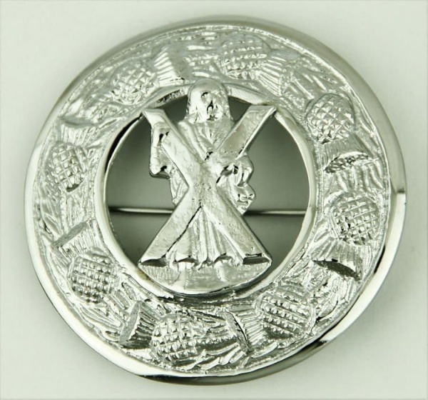 Broche De Kilt D'argent De St Andrew