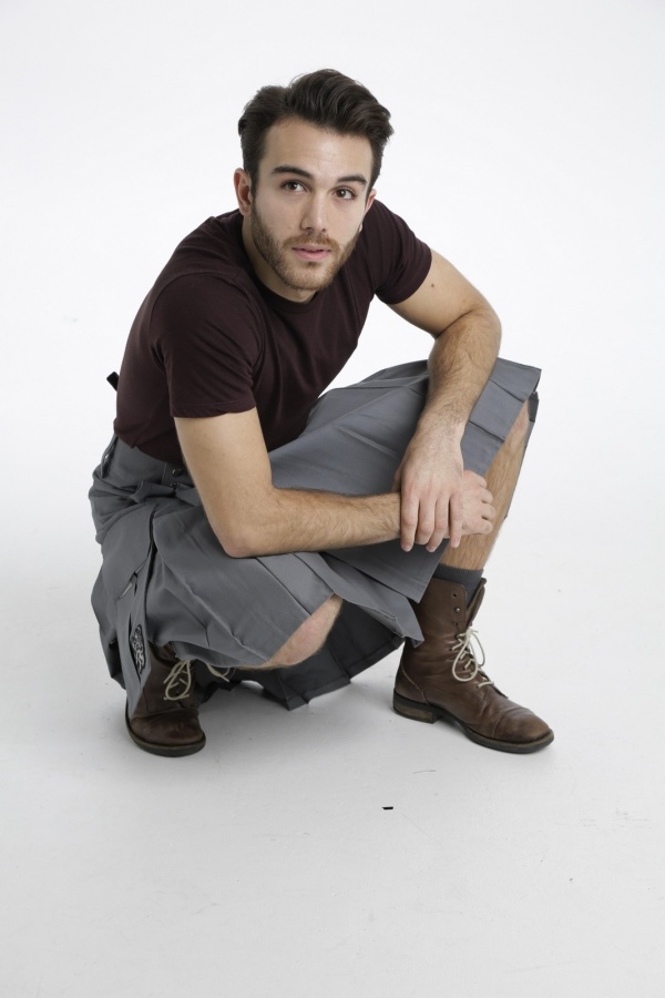 Kilt De Poche Fait En Slash Pour Hommes Élégants