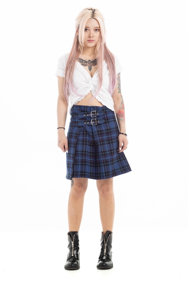 Modern Tartan Plaid Skirt