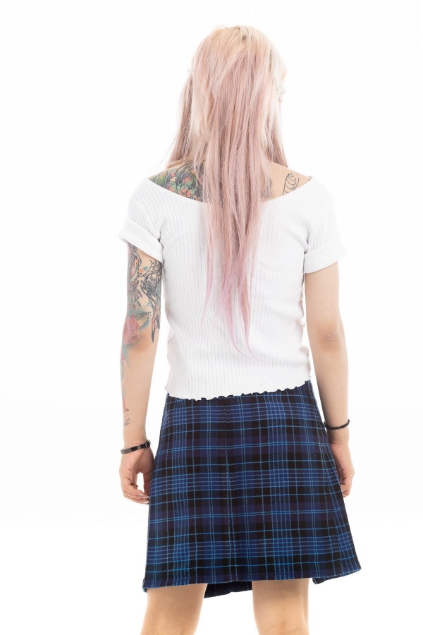 Modern Tartan Plaid Skirt