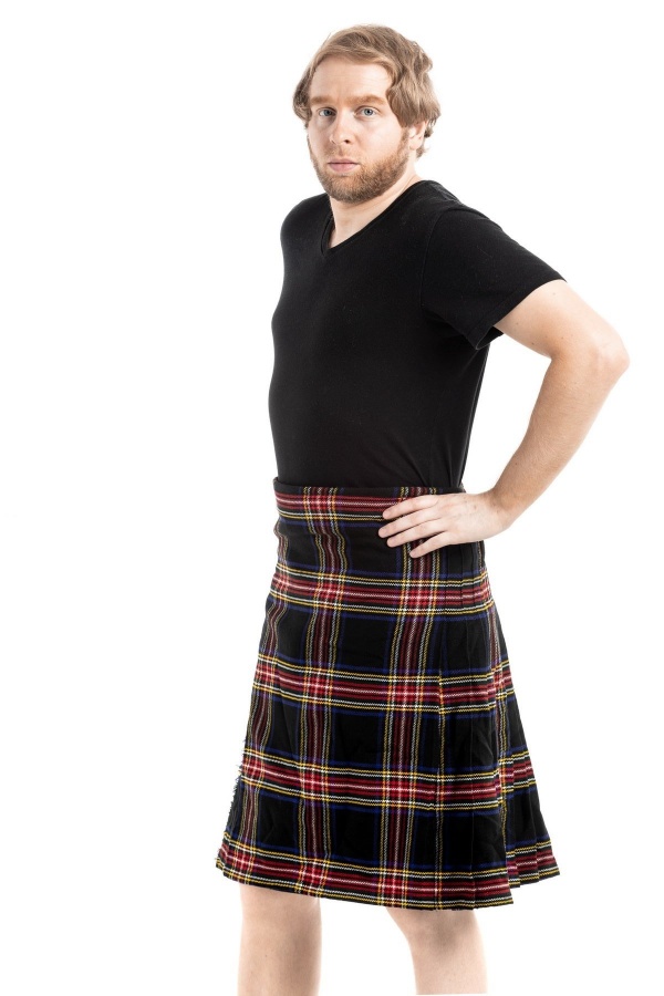 Black Stewart Tartan Kilt