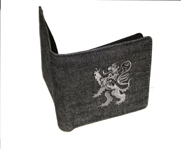 Portefeuille Denim Noir