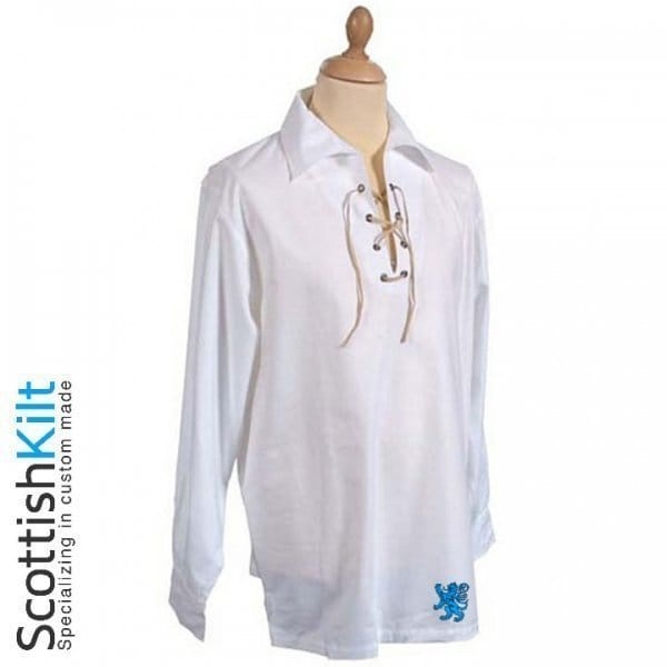 Chemise Blanche De Jacobite Ghillie