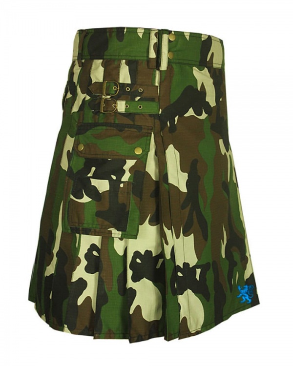 Kilt Armée De Camouflage Des Bois