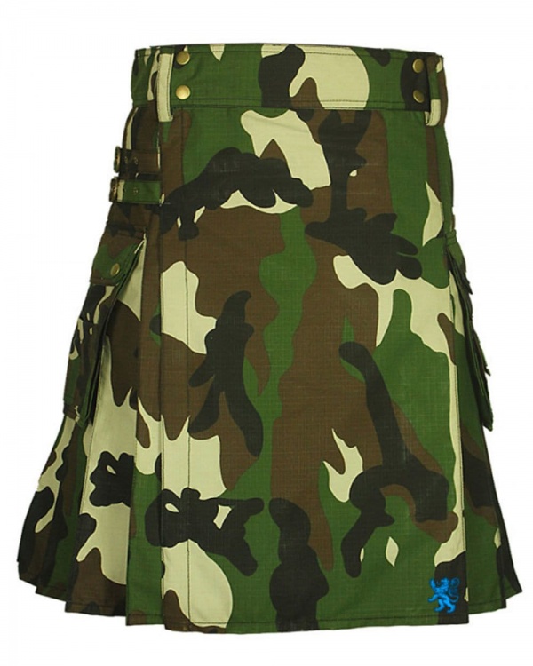Kilt Armée De Camouflage Des Bois
